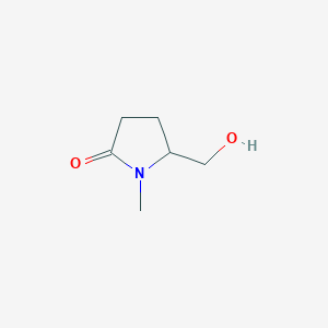 molecular formula C6H11NO2 B2847939 5-(Hydroxymethyl)-1-methylpyrrolidin-2-one CAS No. 89531-41-9