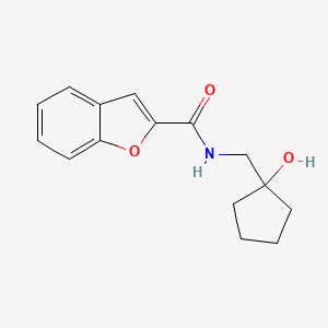 molecular formula C15H17NO3 B2847950 N-[(1-hydroxycyclopentyl)methyl]-1-benzofuran-2-carboxamide CAS No. 1219902-40-5