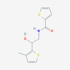 molecular formula C12H13NO2S2 B2847990 N-[2-hydroxy-2-(3-methylthiophen-2-yl)ethyl]thiophene-2-carboxamide CAS No. 1351652-11-3