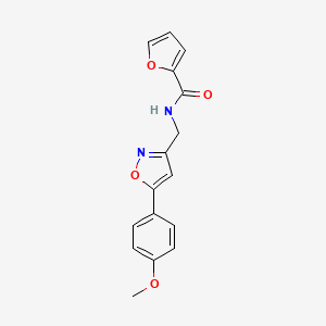 molecular formula C16H14N2O4 B2847991 N-((5-(4-methoxyphenyl)isoxazol-3-yl)methyl)furan-2-carboxamide CAS No. 953015-40-2