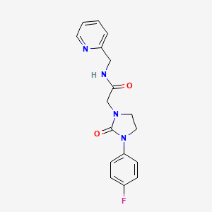 B2847993 2-(3-(4-fluorophenyl)-2-oxoimidazolidin-1-yl)-N-(pyridin-2-ylmethyl)acetamide CAS No. 1257550-45-0