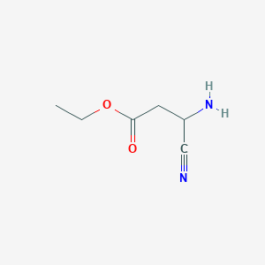 Ethyl 3-amino-3-cyanopropanoate