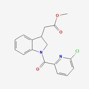 Methyl 2-[1-(6-chloropyridine-2-carbonyl)-2,3-dihydroindol-3-yl]acetate