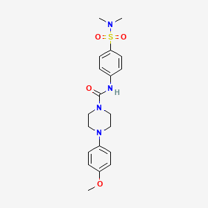 N-[4-(dimethylsulfamoyl)phenyl]-4-(4-methoxyphenyl)piperazine-1-carboxamide