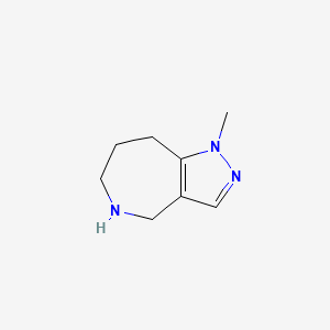 1-methyl-1H,4H,5H,6H,7H,8H-pyrazolo[4,3-c]azepine
