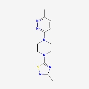 3-Methyl-5-[4-(6-methylpyridazin-3-yl)piperazin-1-yl]-1,2,4-thiadiazole