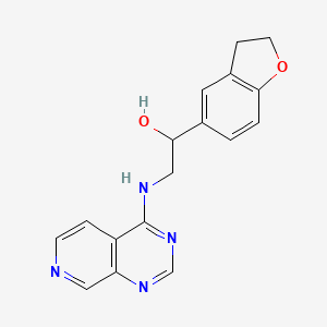 1-(2,3-Dihydro-1-benzofuran-5-yl)-2-(pyrido[3,4-d]pyrimidin-4-ylamino)ethanol