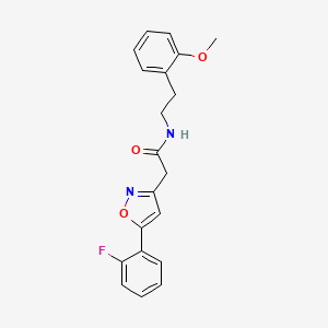 2-(5-(2-fluorophenyl)isoxazol-3-yl)-N-(2-methoxyphenethyl)acetamide