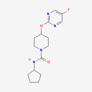 N-Cyclopentyl-4-(5-fluoropyrimidin-2-yl)oxypiperidine-1-carboxamide