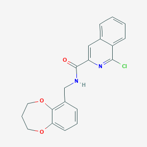 1-chloro-N-[(3,4-dihydro-2H-1,5-benzodioxepin-6-yl)methyl]isoquinoline-3-carboxamide