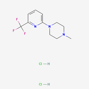 1-Methyl-4-[6-(trifluoromethyl)pyridin-2-yl]piperazine;dihydrochloride