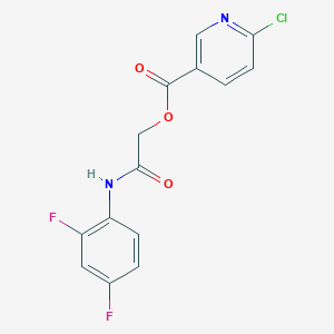 [(2,4-Difluorophenyl)carbamoyl]methyl 6-chloropyridine-3-carboxylate