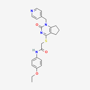 N-(4-ethoxyphenyl)-2-((2-oxo-1-(pyridin-4-ylmethyl)-2,5,6,7-tetrahydro-1H-cyclopenta[d]pyrimidin-4-yl)thio)acetamide