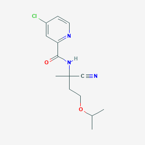 4-chloro-N-[1-cyano-1-methyl-3-(propan-2-yloxy)propyl]pyridine-2-carboxamide