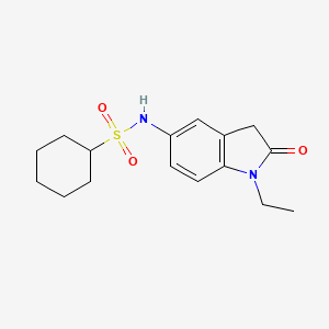 N-(1-ethyl-2-oxoindolin-5-yl)cyclohexanesulfonamide