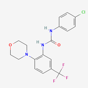 1-(4-Chlorophenyl)-3-(2-morpholin-4-YL-5-(trifluoromethyl)phenyl)urea