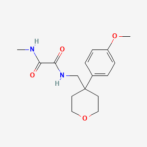 molecular formula C16H22N2O4 B2848177 N'-{[4-(4-METHOXYPHENYL)OXAN-4-YL]METHYL}-N-METHYLETHANEDIAMIDE CAS No. 903870-86-0