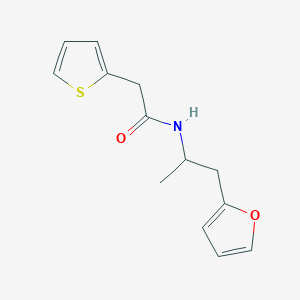 molecular formula C13H15NO2S B2848243 N-(1-(furan-2-yl)propan-2-yl)-2-(thiophen-2-yl)acetamide CAS No. 1211170-42-1