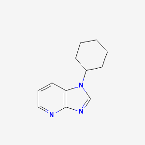 molecular formula C12H15N3 B2848250 1-cyclohexyl-1H-imidazo[4,5-b]pyridine CAS No. 1365094-43-4