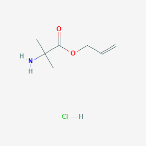 molecular formula C7H14ClNO2 B2848298 Prop-2-enyl 2-amino-2-methylpropanoate;hydrochloride CAS No. 2361675-66-1