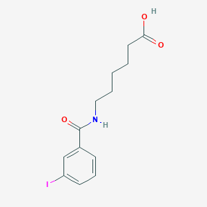molecular formula C13H16INO3 B2848306 Hexanoic acid, 6-[(3-iodobenzoyl)amino]- CAS No. 247140-51-8