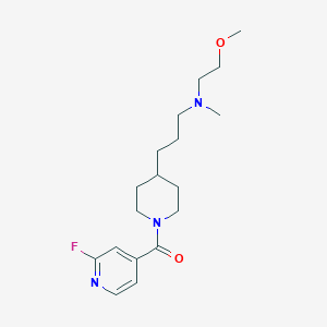 B2848390 {3-[1-(2-Fluoropyridine-4-carbonyl)piperidin-4-yl]propyl}(2-methoxyethyl)methylamine CAS No. 1797051-17-2