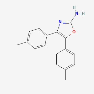 Bis(4-methylphenyl)-1,3-oxazol-2-amine