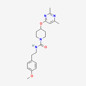 4-((2,6-dimethylpyrimidin-4-yl)oxy)-N-(4-methoxyphenethyl)piperidine-1-carboxamide