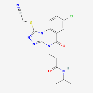 4-[4-(3-Chloro-4-fluorobenzoyl)piperazin-1-yl]-6-(4-methylphenyl)pyrimidine