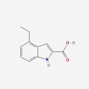molecular formula C11H11NO2 B2848449 4-ethyl-1H-indole-2-carboxylic acid CAS No. 1248014-90-5