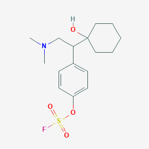 molecular formula C16H24FNO4S B2848484 1-[2-(Dimethylamino)-1-(1-hydroxycyclohexyl)ethyl]-4-fluorosulfonyloxybenzene CAS No. 2411299-24-4
