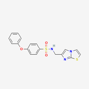 N-(imidazo[2,1-b][1,3]thiazol-6-ylmethyl)-4-phenoxybenzenesulfonamide