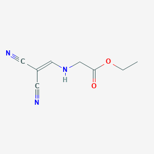 molecular formula C8H9N3O2 B2848498 ethyl {N}-(2,2-dicyanovinyl)glycinate CAS No. 55647-79-5