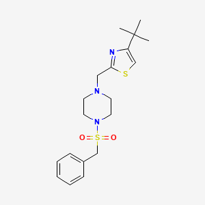2-((4-(Benzylsulfonyl)piperazin-1-yl)methyl)-4-(tert-butyl)thiazole