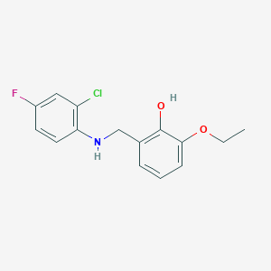 2-{[(2-Chloro-4-fluorophenyl)amino]methyl}-6-ethoxyphenol