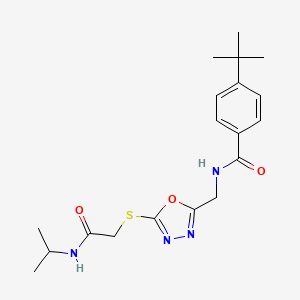 4-(tert-butyl)-N-((5-((2-(isopropylamino)-2-oxoethyl)thio)-1,3,4-oxadiazol-2-yl)methyl)benzamide