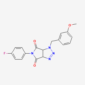 5-(4-fluorophenyl)-1-(3-methoxybenzyl)-1,6a-dihydropyrrolo[3,4-d][1,2,3]triazole-4,6(3aH,5H)-dione