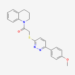 1-(3,4-dihydro-2H-quinolin-1-yl)-2-[6-(4-methoxyphenyl)pyridazin-3-yl]sulfanylethanone