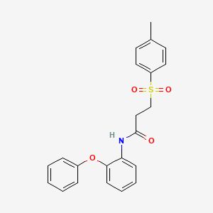 3-(4-methylbenzenesulfonyl)-N-(2-phenoxyphenyl)propanamide
