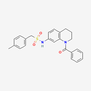 N-(1-benzoyl-1,2,3,4-tetrahydroquinolin-7-yl)-1-(p-tolyl)methanesulfonamide