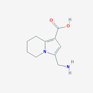 3-(Aminomethyl)-5,6,7,8-tetrahydroindolizine-1-carboxylic acid