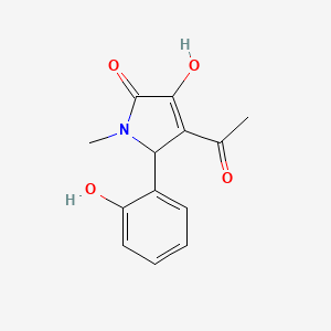 4-acetyl-3-hydroxy-5-(2-hydroxyphenyl)-1-methyl-1,5-dihydro-2H-pyrrol-2-one