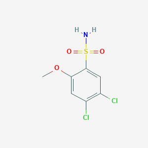 molecular formula C7H7Cl2NO3S B2848674 4,5-dichloro-2-methoxybenzene-1-sulfonamide CAS No. 35517-55-6