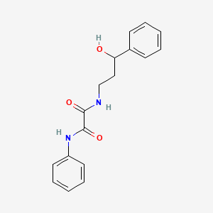 N1-(3-hydroxy-3-phenylpropyl)-N2-phenyloxalamide
