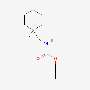 molecular formula C13H23NO2 B2848683 tert-Butyl N-{spiro[2.5]octan-1-yl}carbamate CAS No. 1779128-32-3