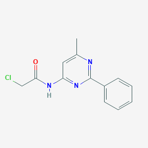 2-Chloro-N-(6-methyl-2-phenylpyrimidin-4-yl)acetamide