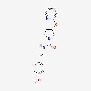 N-(4-methoxyphenethyl)-3-(pyridin-2-yloxy)pyrrolidine-1-carboxamide