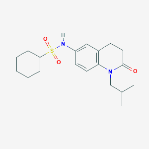 N-(1-isobutyl-2-oxo-1,2,3,4-tetrahydroquinolin-6-yl)cyclohexanesulfonamide