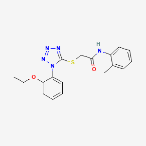 molecular formula C18H19N5O2S B2848748 2-{[1-(2-ethoxyphenyl)-1H-1,2,3,4-tetrazol-5-yl]sulfanyl}-N-(2-methylphenyl)acetamide CAS No. 874467-06-8