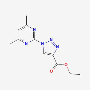 ethyl 1-(4,6-dimethyl-2-pyrimidinyl)-1H-1,2,3-triazole-4-carboxylate
